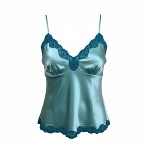Gold Hawk 100% Silk Cami in Grotto (blue) -NWT